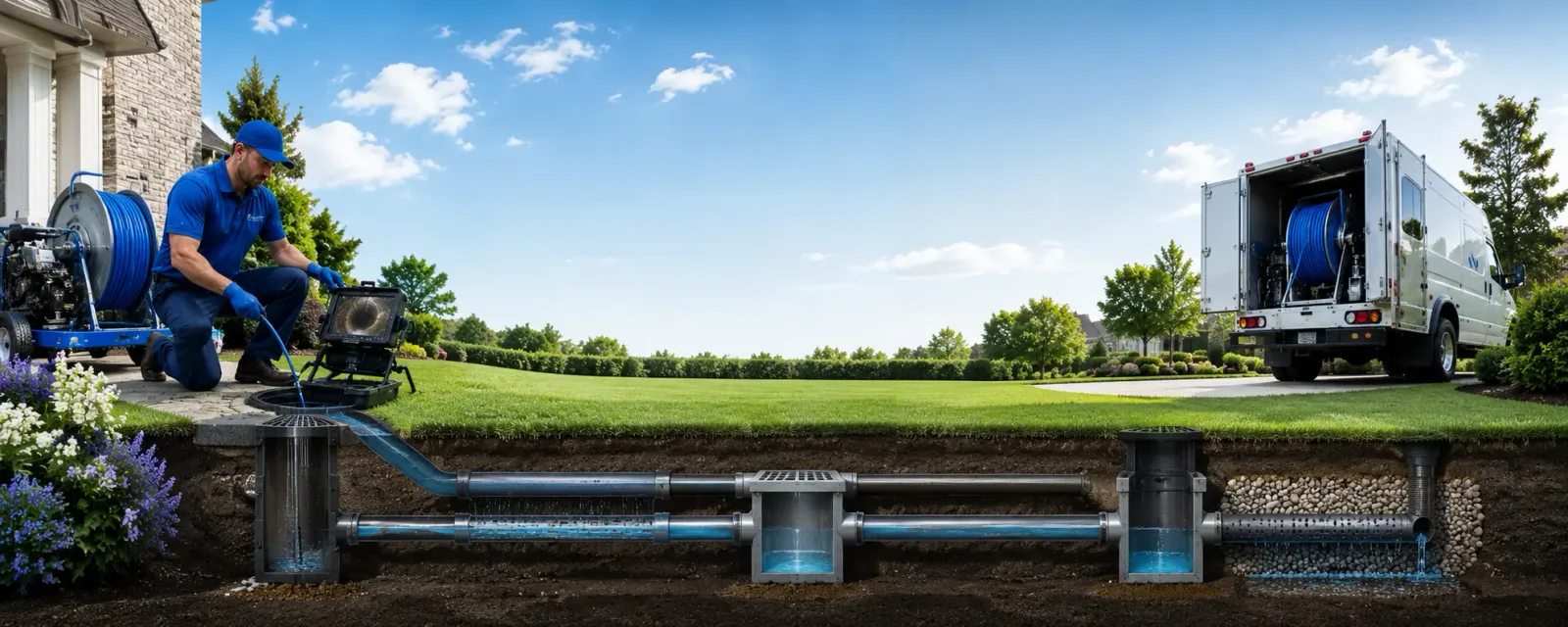 Outdoor drain cleaning information for Gracemont, OK